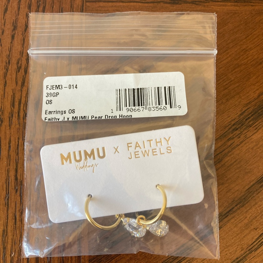 Bridal Show Me Your MuMu Gold and Clear Earrings